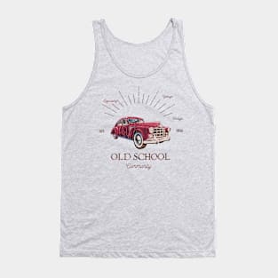 Vintage old cars & old school car Tank Top